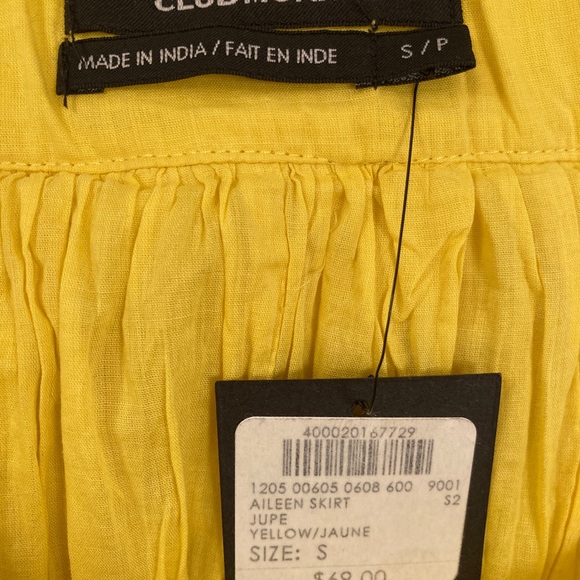 Yellow Club Monaco Skirt - Picture 2 of 2